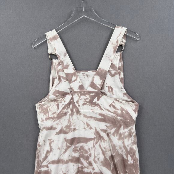 ERRANT Overall Dress Womens Small Brown Tie Dye Cotton Knit Adjustable Straps - Picture 4 of 15